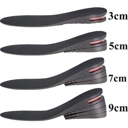 Invisible Height Increase Insole 3/4.5/5/7/9cm Adjustable Height Lift Cushion Shoe Heel Insert Taller Support Absorbant Foot Pad