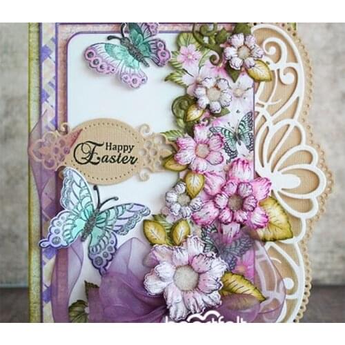 Hollow Layer Border Cut Dies For Card Making Metal Cutting Dies DIY Craft Wedding Template Stencils Paper Photo Album Decoration