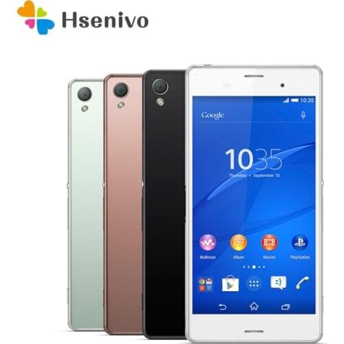 Sony Xperia Z3 D6603 Refurbished-Original Unlocked 4G 16GB 3GB RAM Android Cell Phone 20MP 5.2" Quad-Core WIFI GPS 2160p Smphone