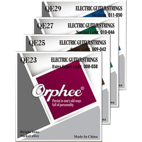 Orphee Electric Guitar Strings QE Series Nickel Alloy Plated Professional Metal Electric Guitar String Parts Musical Instruments