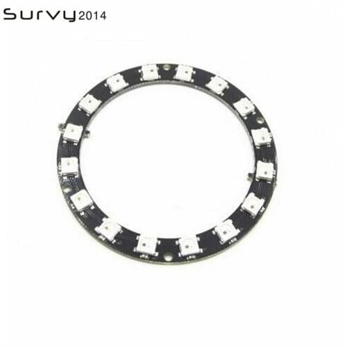 RGB LED Ring 16 Bit WS2812 5050 RGB LED Built-in Driving Lights 45mm Round Development Board Integrated Drivers For Arduino