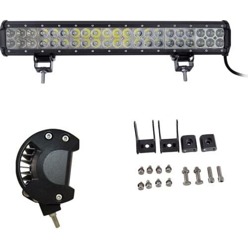 126W DC8-24White 6000K 42LED Work Light Bar DIY Boat Auto headlight range far Spot Double-lines led light 1PCS JTCL210-ly