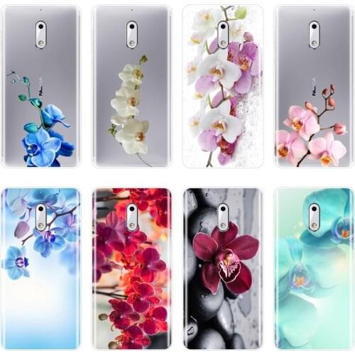 TPU For Nokia X6 7 Plus Phone Case Silicone Flower Stone Floral Pink Aesthetic Soft Back Cover For Nokia 8 6 5 3 2 1