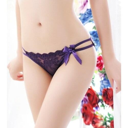 Sexy Women Lace Panties embroidered Briefs Low Waist Female Comfort Underpants Lady Lingerie triangle transparent pants