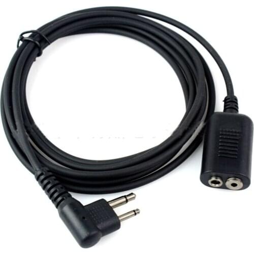 2Pin M Type Extension Adapter Cables For Motorola GP308 CP200 CP040 Radio Headset Mic M Type Microphone Earpiece Extended Cables