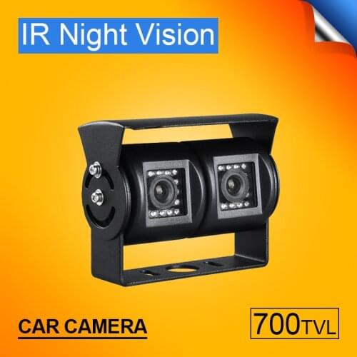 Outdoor Car Rear View Camera Security Car Parking System HD Dual Cam Reverse Camera Waterproof IR Night Vision Camera De Recul