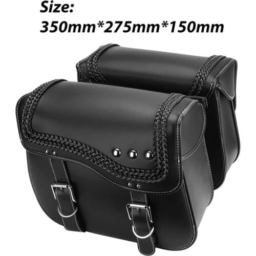 Universal For BMW R1200GS Saddle Bags Motorcycle Bag Leather Waterproof For Honda shadow Spirit For Yamaha Star VMAX For UTV