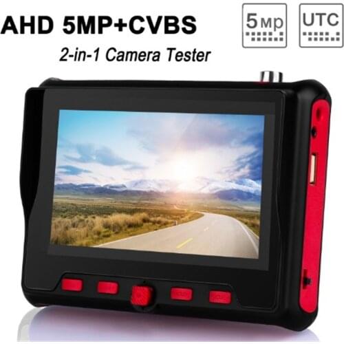 4.3 Inch HD CCTV Tester Monitor CVBS AHD CVI TVI Camera Tester 8MP 5MP 2MP 720P UTP Cable Tester PTZ UTC