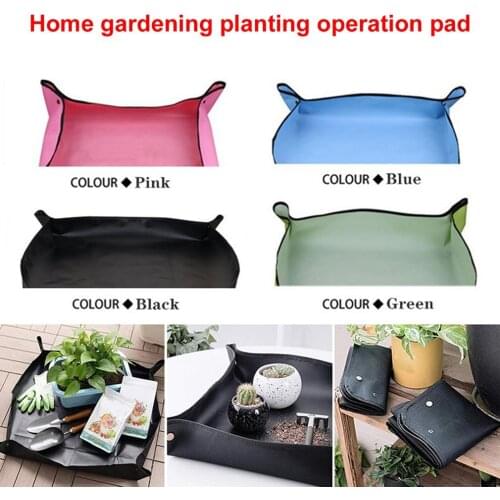 50*50CM Multifunction Useful Waterproof Gardening Mat Flowerpot Transplanting Anti Dirty Waterproof Flowers Planting Gadgets