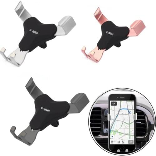 Car Cell Phone Holder Gravity auto Lock Hands-Free Air Vent Car Phone Mount for iPhone X/8/7/7Plus Samsung Galaxy/S9/S8/S7/S6