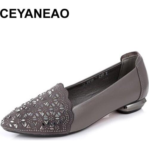 CEYANEAO Low-heeled Shoes