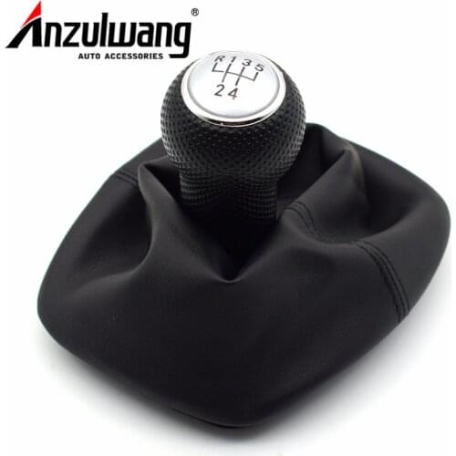 For Volkswagen VW 1999-2004 Golf 4 IV MK4 GTI R32 Bora Jetta MT 12mm 5 Speed Car Gear Shift Knob Lever Shifter Gaitor Boot