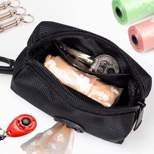 Pet Dog Poops Waste Bag Dispenser Poo Holder Portable Accessories for Walking Travel Cleaning