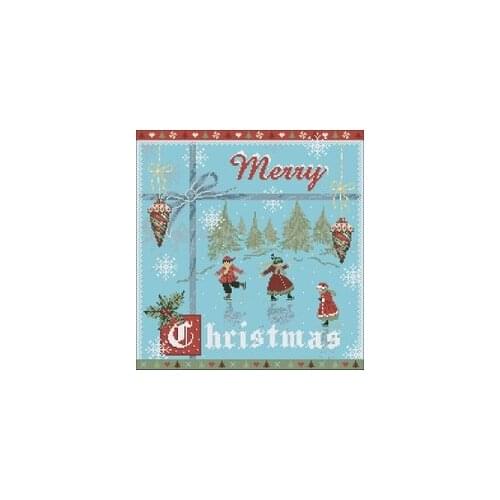 NN xiaoyi cotton self-matching cross stitch Cross stitch RS cotton comes with no prints Happy Christmas