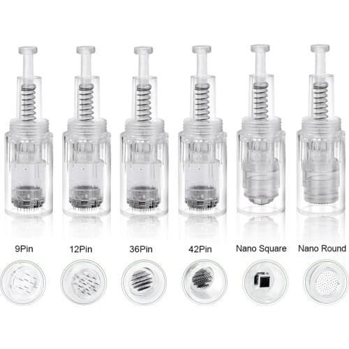 10pcs Screw Microneedling Cartridge Needle Tips Tattoo Nano Needles For Electric Microneedle for Derma Pen Tattoo Supplies