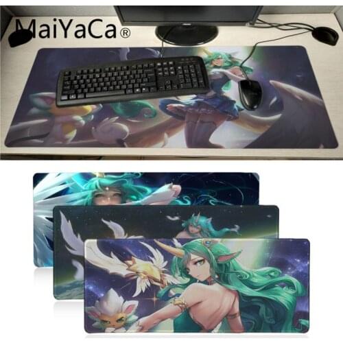 Maiyaca anime Soraka LOL Keyboard Gamer Gaming Mouse pads Computer Laptop Mouse Pad gamer Table Mat lol surprises muismat gaming