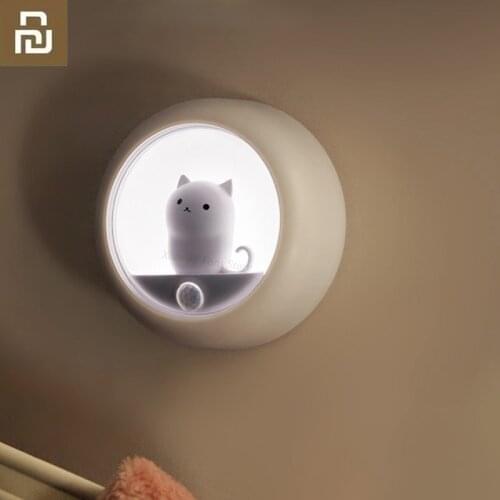 Creative Body Induction Night Light Pet Bedroom Atmosphere Lamp Cabinet Light Wall Lamp Human Body Motion Sensor Night Light