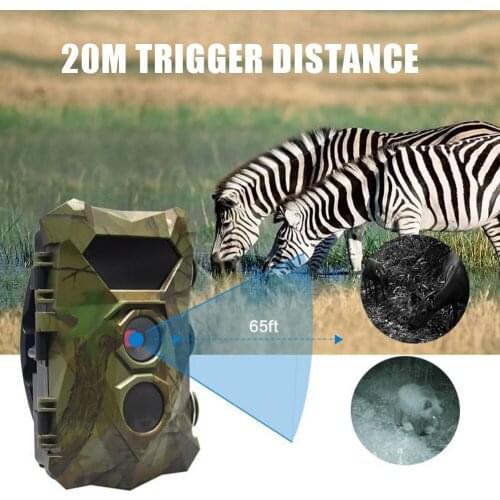 Trail Camera Traps Animal Detector 12MP 0.3s Trigger Night Vision Wildlife Surveillance Tracking Cams