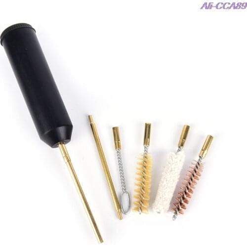 7pcs/set for Pocket Size Pistol Cleaning Kit Hand Gun Rod Brush Professional gun cleaning tools 22/45/357/9 mm