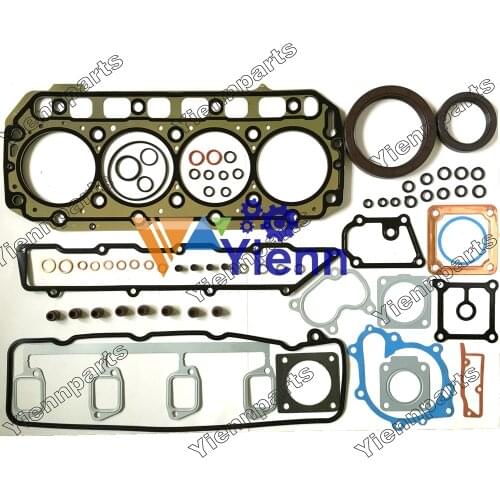 4TNE106 Engine Full Overhaul Gasket Kit For Yanmar Engine Komatsu Backhoe WB150PS-2 WB150PS-2 PW95R-2 Loader Diesel