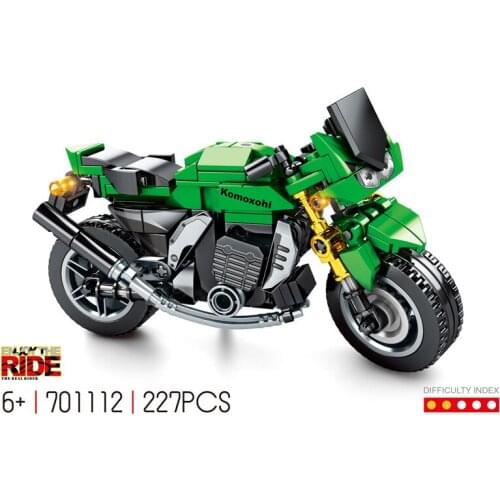 Technical Japan kawasakis z1000 motorcycle building block motor vehicle model steam assembly bricks educational toy collection