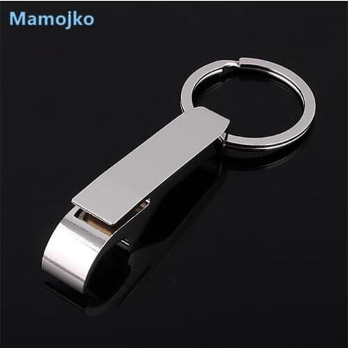 Mamojko Creative Simple Beer Opener Key Ring Fashion Car Key Ring For Men Gifts Pants Pendant Key Holder Ornament