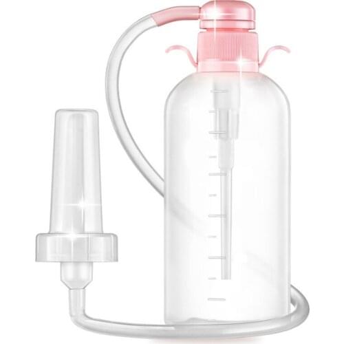Medical female vaginal cleaning device Vaginal Douche Cleaner Bottle Pump 350ml Vagina Cleaning Kit Feminine Hygiene Products