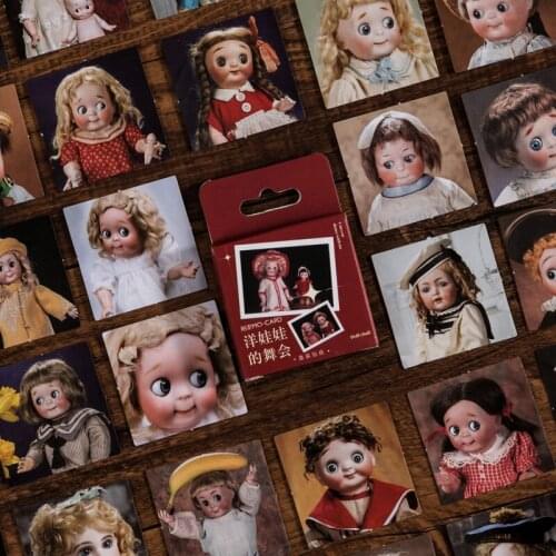 Mo.Card Dolls Ball Mini Paper Diary Sticker Journal Scrapbooking Decoration Label Retail
