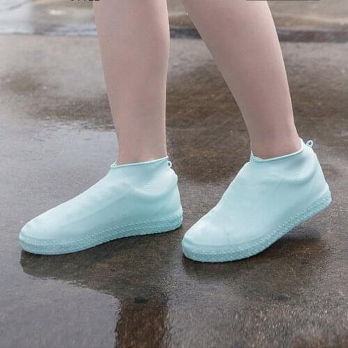 Reusable Silicone Shoes Cover Rain Waterproof Non-slip Portable Outdoor Child Cycling Overshoes Shoes Protector AGQ001