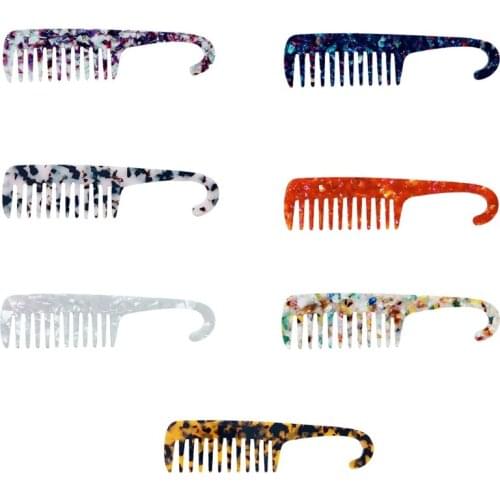 Fashion Acetate Anti-Static Massage Hair Combs Colorful Hairdressing Comb Hair Brush for Women Hair Styling Tool