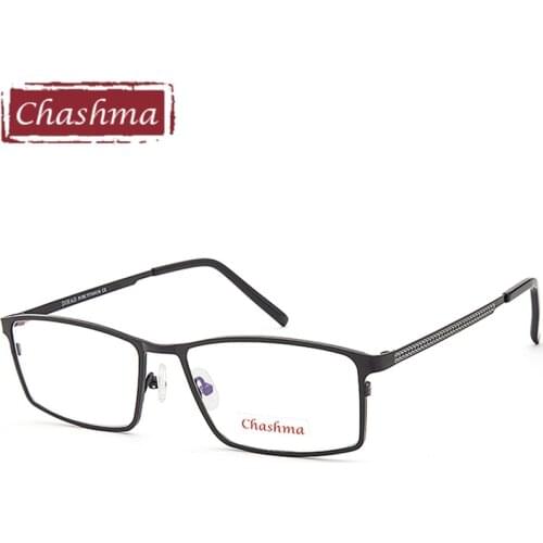 Chashma Gentlemen Pure Titanium Eyeglasses Frame Lentes Optics Top Quality Titanium Frames Male Big Black Frames Eye Glasses