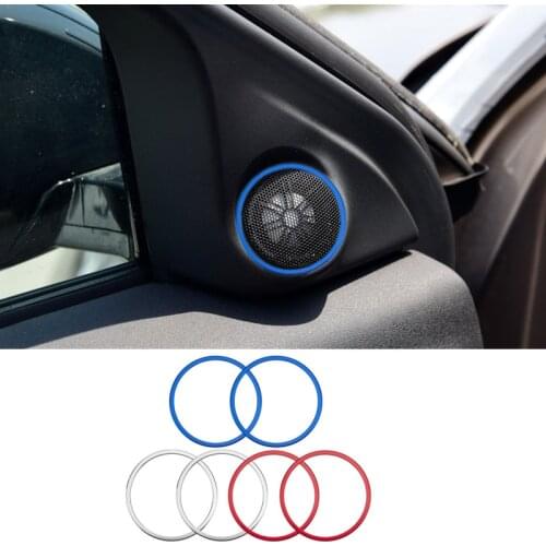 Car Door Audio Speaker Cover Trim Accessories Fit For Land Rover Range Evoque Convertible Ember Edition 2013- 2017 Car Styling