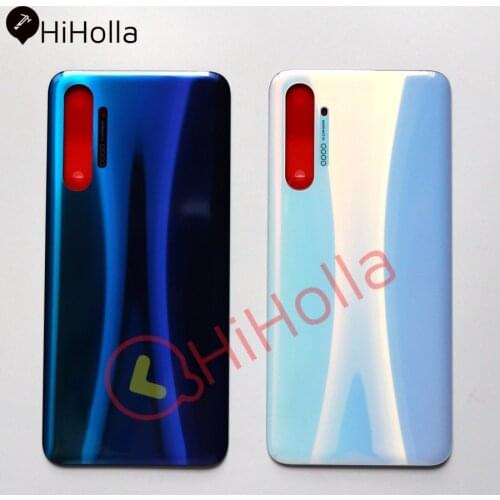 Original NEW For OPPO Realme XT X2 Back Battery Cover Rear Housing Door Glass Case+Camera Lens For Realme X2 Battery Cover
