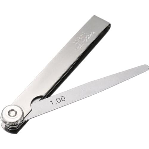 Useful Metric 13 Blades Feeler Gauge Measurement 0.05mm-1mm Thickness Gap Filler Feeler Gauges Measure Tool