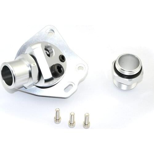 Swivel Neck Thermostat Housing For K Series K20 K24 Radiator Hose K Swap Silver Color