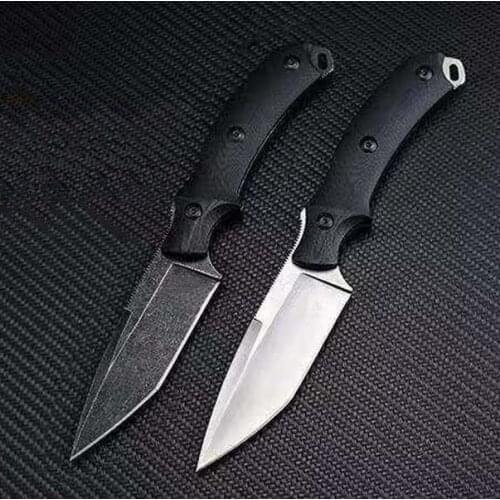 BAS 03V2 Straight Fixed Balde Knife D2 Blade G10 Handle with Kydex Sheath Tactical Pocket Hunting Fishing EDC Survival Tool