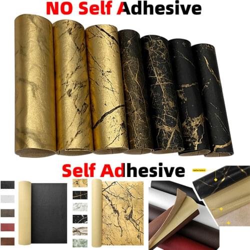 Marble Grain Printed Brown/Black Color PU Faux Vinyl PVC Leather Fabric Sheet for Making Shoe/Bag/Decoration/Craft/Cover