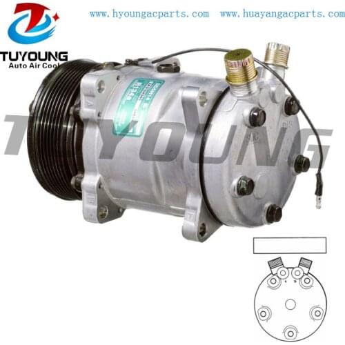 SD5H14 Car Air Conditioning Compressor For R134A 119MM PV7 12V FN O_VERT