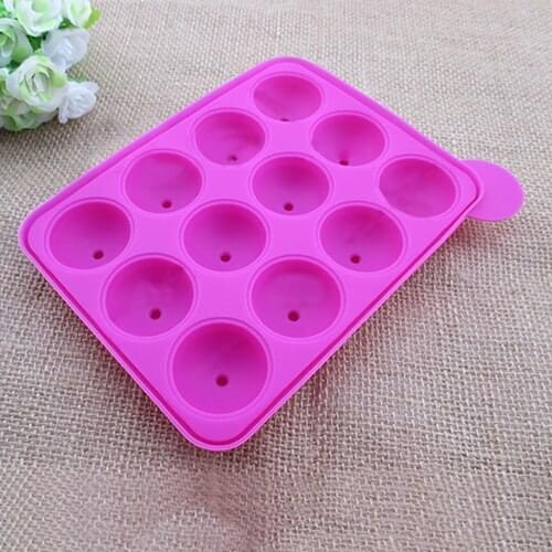 Silicone Cake Pops Mold Round Circle Lollipop Chocolate Decor Baking Mold Tools