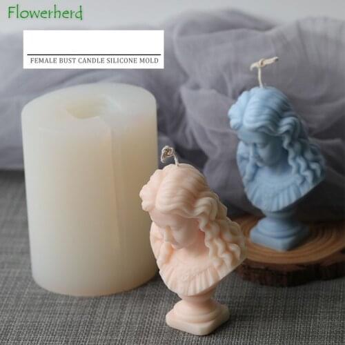 Female Bust Candle Silicone Mold Home Decoration Scented Candle DIY Candle Making Tools