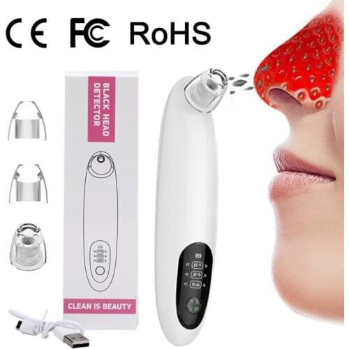 Blackhead Remover Vacuum Anti Acne Pimple Black Spot Removal Facial Deep Cleaning Face T Zone Nose Pore Cleaner Skin Care Tools