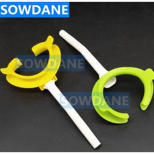 Dental 3D Mouth Opener Lip Cheek Retractor With Strong Suction Tubes Duckbill Evacuation Suction Tube Autocalve 134°C 11mm dia