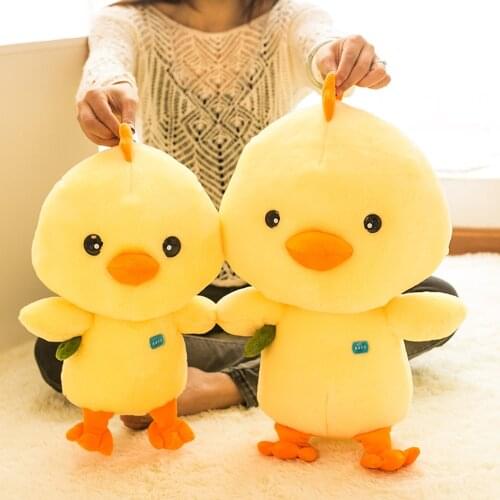 Super Cute Little Yellow Duck Plush Animal Soft Stuffed Animal Cute Chick Doll Toy Creative Kids Birthday Christmas Gift