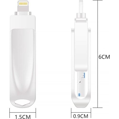 NEW USB Flash Drive for iphone 13/12/11/X/9/8/7/6/5S 64GB 128GB 16GB 32GB Metal OTG USB 3.0 Pendrive for lightning/Andriod/PC