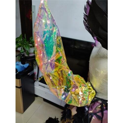 In stock! Anime prop 2019 LOL Ahri tail KDA Idol singer kda golden tails shiny Nine-Tailed Fox Ahri gorgeous cosplay costumes A