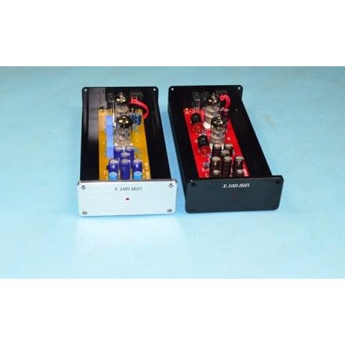 X-10D 2.0 original circuit HiFi 6N11 tube buffer audio signal tube preamplifier With AC12V power adapter 30W+30W