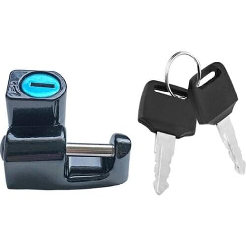 1 Set Motorcycle Helmet Lock Hanger Hook Universal Motorbike and 2 Keys Set