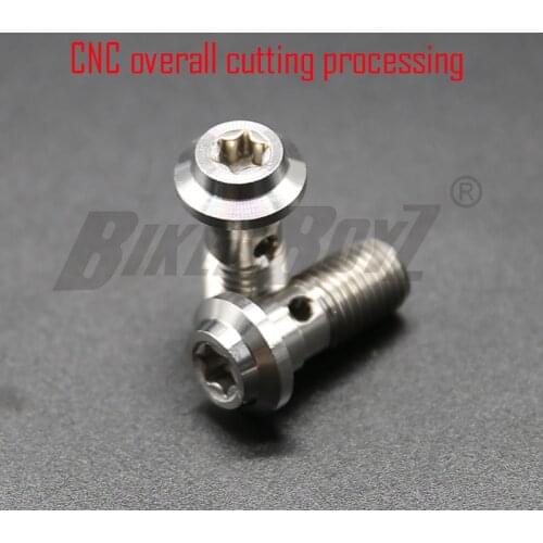 2Pcs High quality M10*1.25 Brake Master Cylinder Oil Hose Screw Banjo Bolt Motorcycle Universal Tube Tubing Screws Bolts