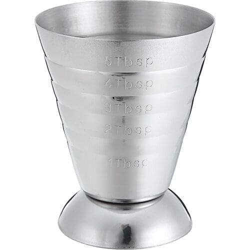 75ml Bar Wine Cocktail Shaker Jigger Single Double Shot Drink Mixer Wine Stainless Steel Measurer Cup Bar Tools
