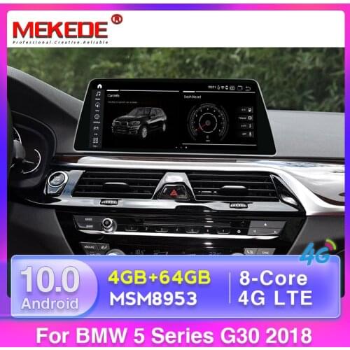 Android 10 8 Core 4GB+64GB 4G LTE Car GPS Navigation Multimedia Player for BMW 5 Series G30 G31 G38 2008 Carplay AUTO WIFI BT